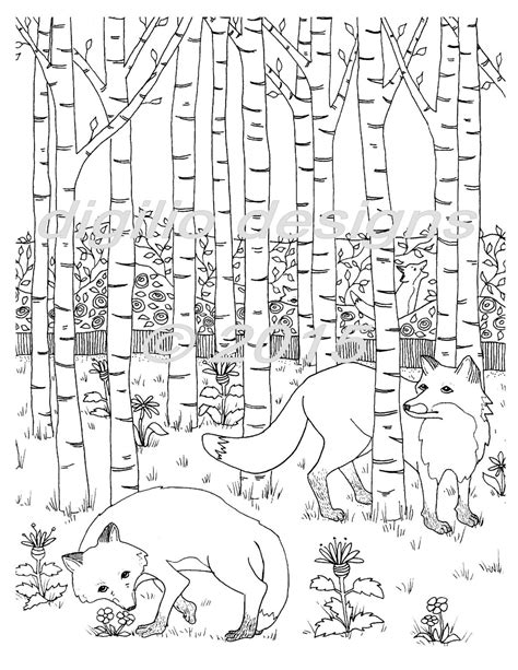 51 Woodland Fox Coloring Page Amazing Coloring Pages