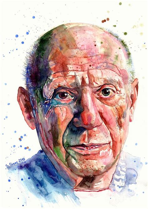 Pablo Picasso portrait Painting by Suzann Sines | Fine Art America