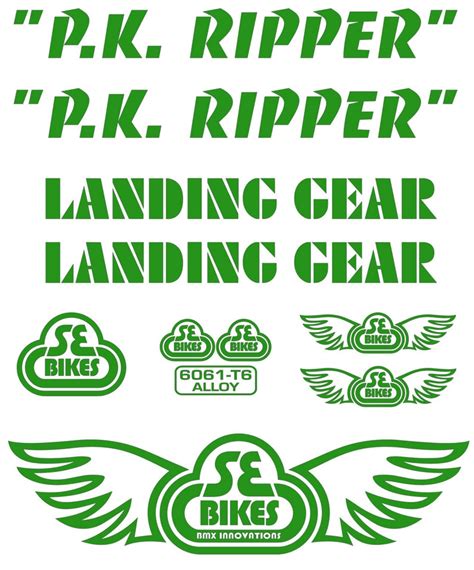 Se Racing Pk Ripper Decal Kit For 20 With Landing Gear Etsy