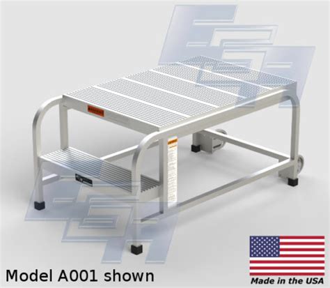 Mobile Aluminum Work Platforms Solid Tread A001 Ega Products