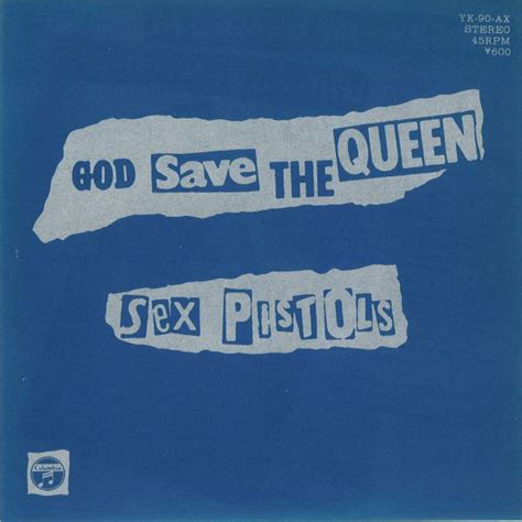 Cotes Vinyle God Save The Queen Par Sex Pistols Galette Noire