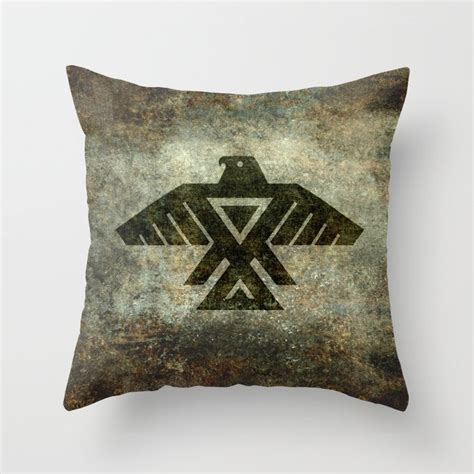 Thunderbird Emblem Of The Anishinaabe People Throw Pillow By North