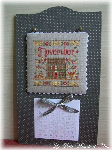 Calendrier Novembre Cross Stitch Finishing Cross Stitch Pictures