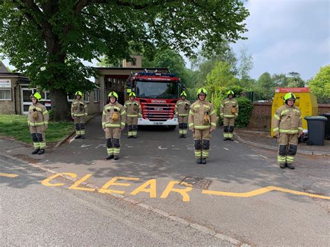 Bedfordshire Fire And Rescue Pay Tribute On Firefighters Memorial Day