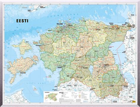Eesti haldusjaotuse kaart, üldisem | Regio
