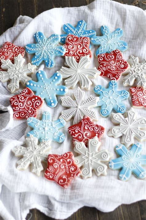 Snowflake Cookies Eat Think And Be Merry Royal Icing Decorated Sugar