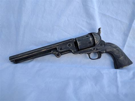 Wood Gun Wooden Colt 1851 Navy Revolver Gun Replica Firearm Etsy