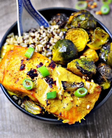 Red wine and worcestershire sauce chicken marinadethe spruce eats. Grilled Turmeric Salmon & Brussels Sprouts Rice Bowl & SunRice Competition - Fuss Free Cooking