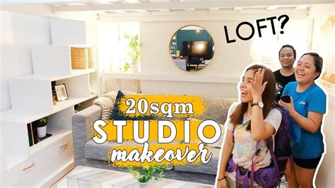 20sqm Studio Loft Condo Makeover Small Space Living Tips Youtube