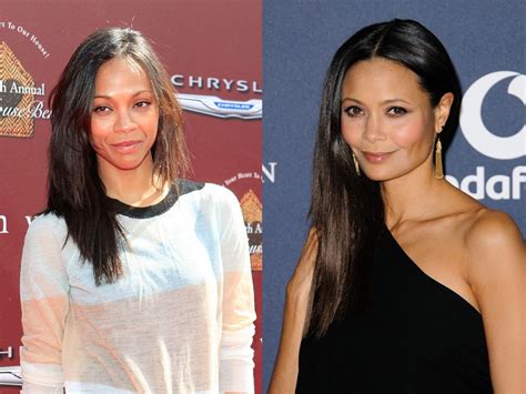 Thandie Newton Zoe Saldana Zoe Saldana Celebrities Female Celebrities