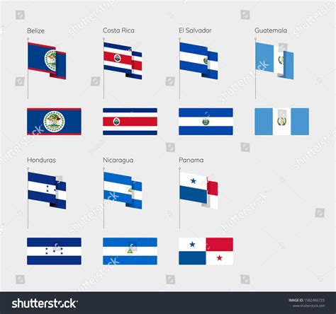 39116 Central America Flags Images Stock Photos And Vectors Shutterstock