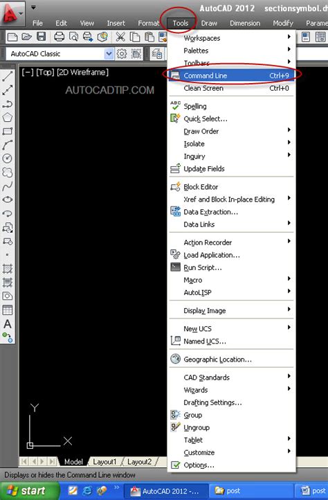 How To Show Command Line On Surface Autocad Autocad Tips