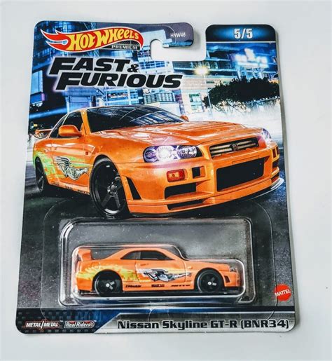 Hot Wheels Fast Furious Premium Mix A Of Nissan Skyline GT R 600 Hot