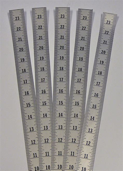 Ruler 5 Pack Adhesive Backed 1 14 Inch Wide X 24 Inch Long
