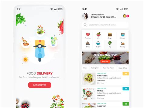 Food Delivery App Design UI - UpLabs