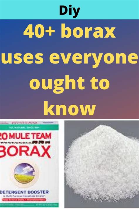 40 Borax Uses Everyone Ought To Know Borax Uses Borax Baking Soda