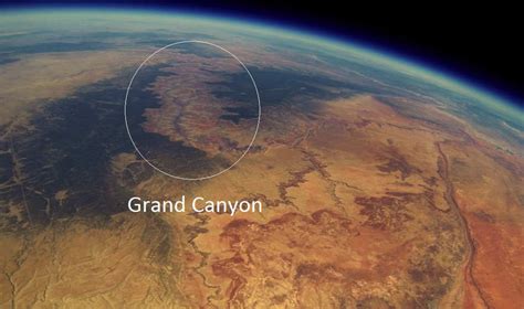 Grand Canyon From The Stratosphere Wordlesstech