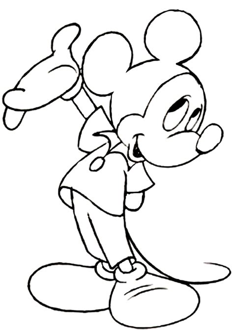 Simple Mickey Mouse Drawing At Getdrawings Free Download