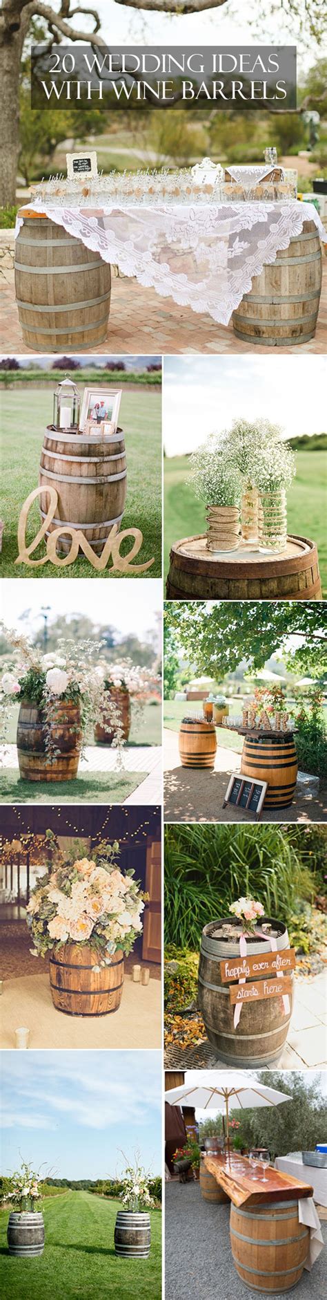 Country Wedding Ideas 20 Ways To Use Wine Barrels