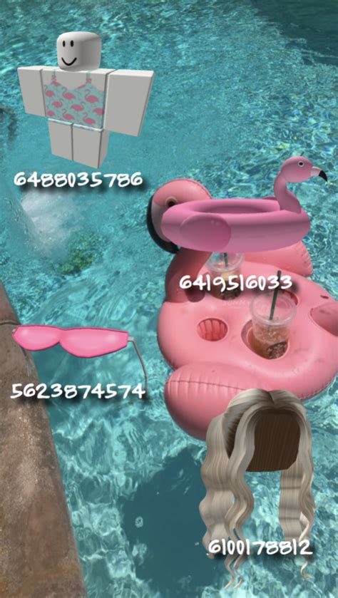 Pool Party Outfit Id Codes In 2021 Bloxburg Decal Codes
