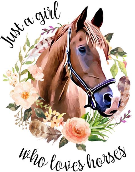 Just A Girl Who Loves Horses Tumbler Horse Lover Cup Horse Etsy