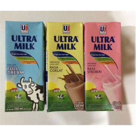 Jual Susu Uht Ultra Milk 250ml Indonesiashopee Indonesia