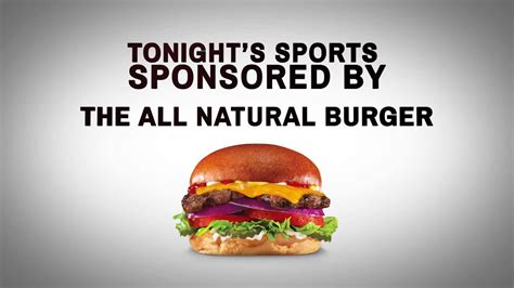 Sports Sponsored By The All Natural Burger Carls Jr Youtube