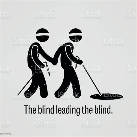 The Blind Leading The Blind Stock Illustration Download Image Now