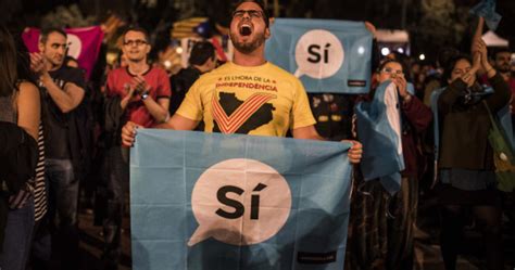 catalan leader says region has won right to independence after 90 vote yes in chaotic referendum