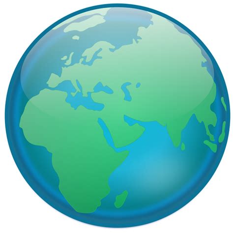 Earth Simple Globe Vector Free Clipart Images