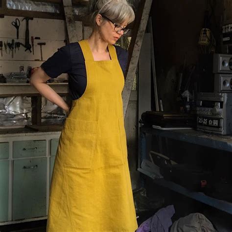 Gorgeous Version Of The Apron Dress By The Assembly Line Pattern