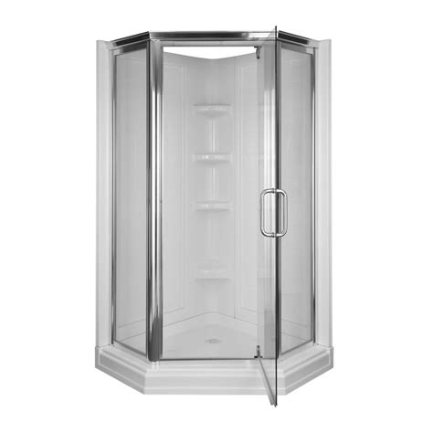 A wide variety of corner showers kits options are available to you, such as project solution capability, style, and number of handles. Aqua Glass 72-in H x 42-in W x 42-in L High Gloss White ...