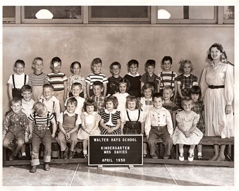 Walter Hays Palo Alto California Kindergarten Class 1950