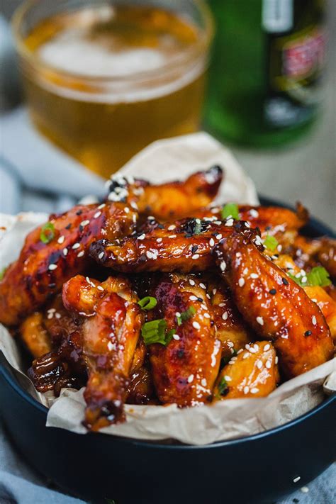 sticky baked chicken wings