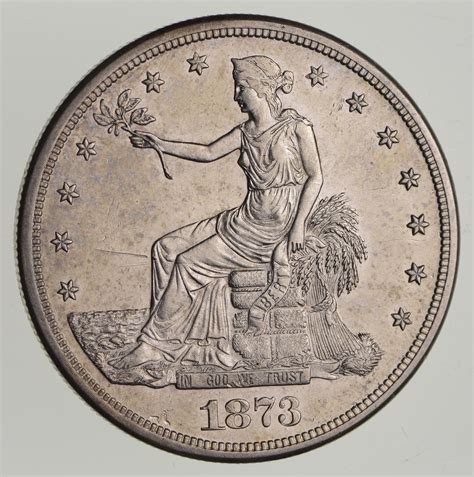 1873 S Seated Liberty Silver Trade Dollar Choice Property Room