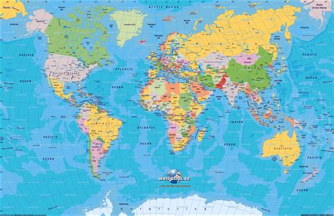 Mapa Político Territorial Del Mundo Terceravision