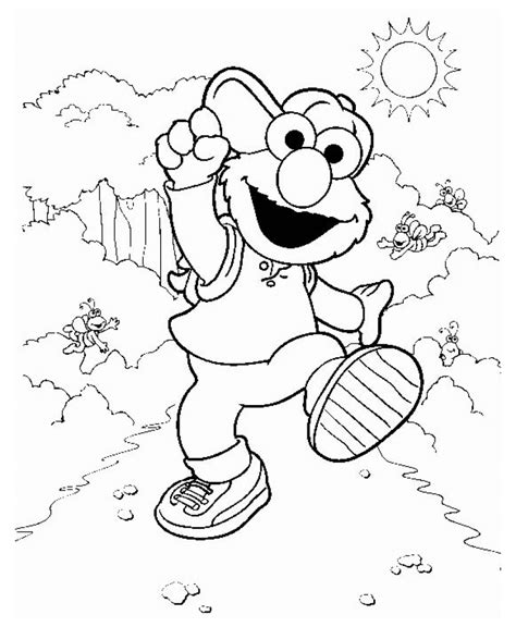 20 Free Printable Elmo Coloring Pages