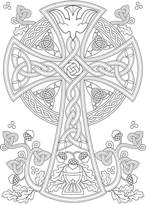 Celtic Cross Printable For Adults Coloring Page Download Print Or