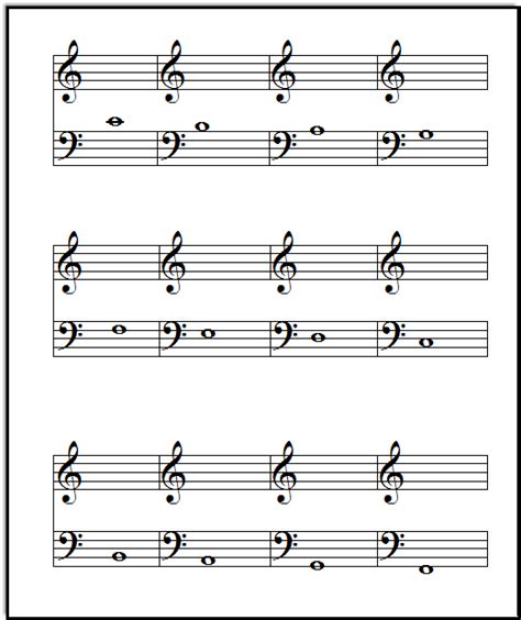 Flashcards For Music Notes Free Printable Flashcards Template