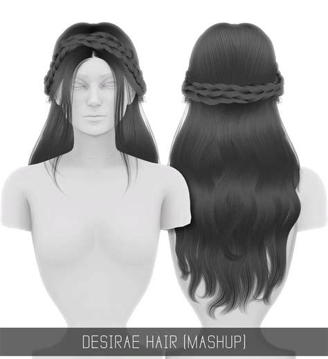 Pin By Angelica Pozada On Sims 4 Alpha Cc Sims 4 Hair Female Sims 4