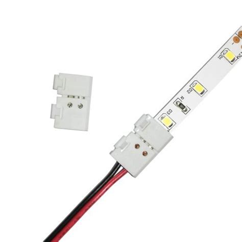 Led Light Strip Connectors 8mm 2 Pin Diy Strip To Wire Connectors