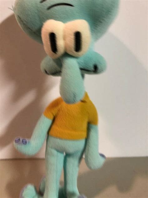 Squidward Tentacles Rare Spongebob Squarepants Plush 9 Ty Beanie