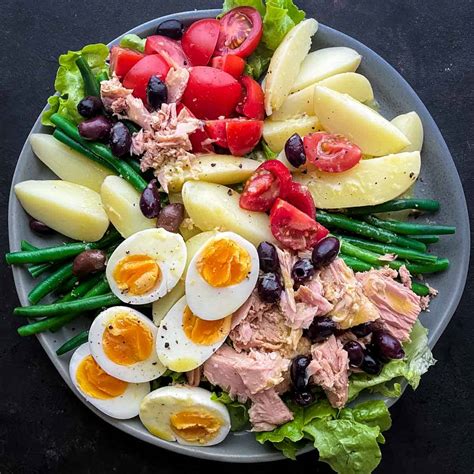 Salad Ni Oise French Salad Recipe With Tuna Recipe Cart