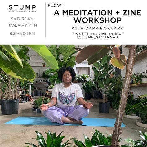 Savannah Flow A Meditation And Zine Making Workshop — Stump
