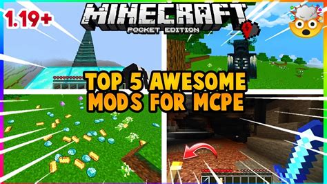 Top 5 Awesome And Usefull Add Ons For Mcpe 119 🤯🤯 Youtube