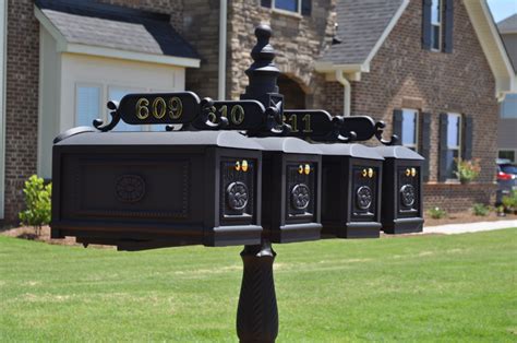 Brick mailbox replacement door 6 inch by better box mailboxes. Quadruple Mailboxes - Better Box Mailboxes