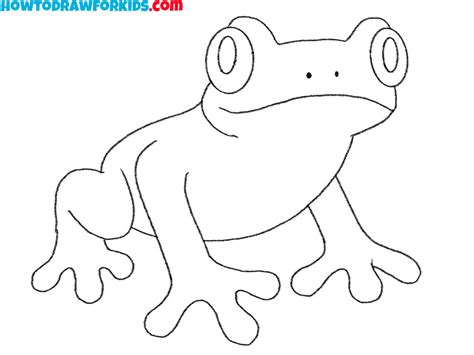 How To Draw A Tree Frog Easy Drawing Tutorial For Kids