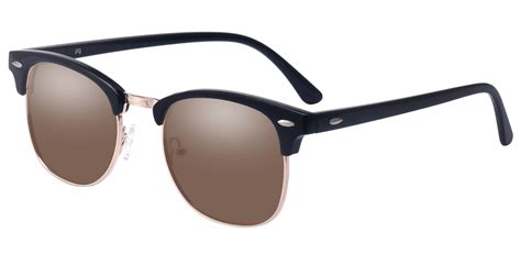 salvatore browline prescription sunglasses black frame with brown lenses men s sunglasses