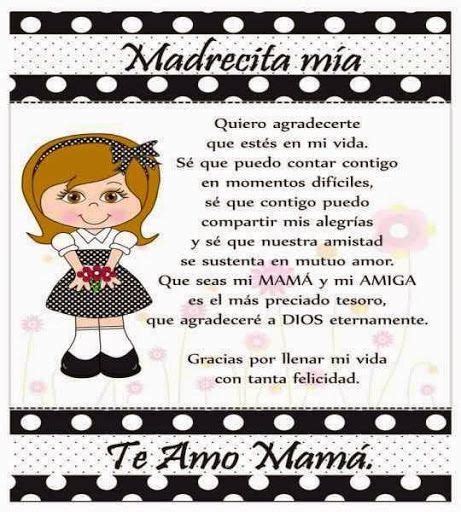 Madrecita Mía Carta Para Mama Pensamientos Para Mamá Feliz Dia