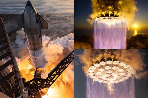 Up Close Look At Spacex Starship Successfully Firing All 33 Raptor
